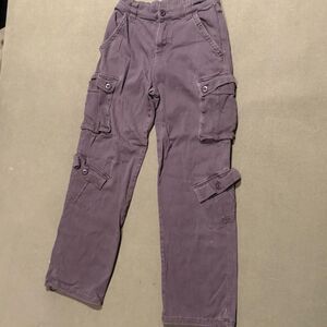 Brown Utility Cargo Pants Relaxed Fit Streetwear Y2K Style Adjustable Cuffs